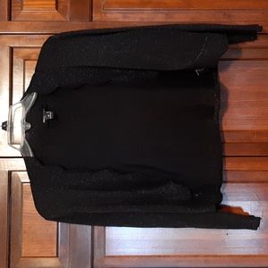 Womens long sleeve cardigan black small